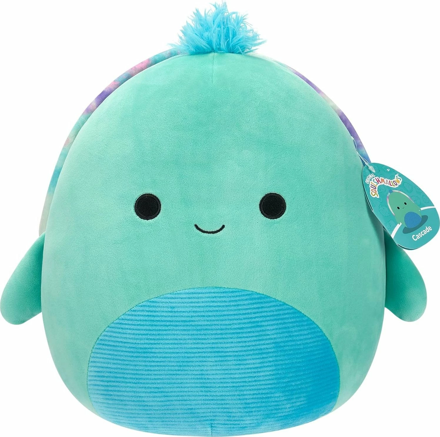 Lodër peluqe Squishmallows Cascade Turtle 40 cm, turkeze