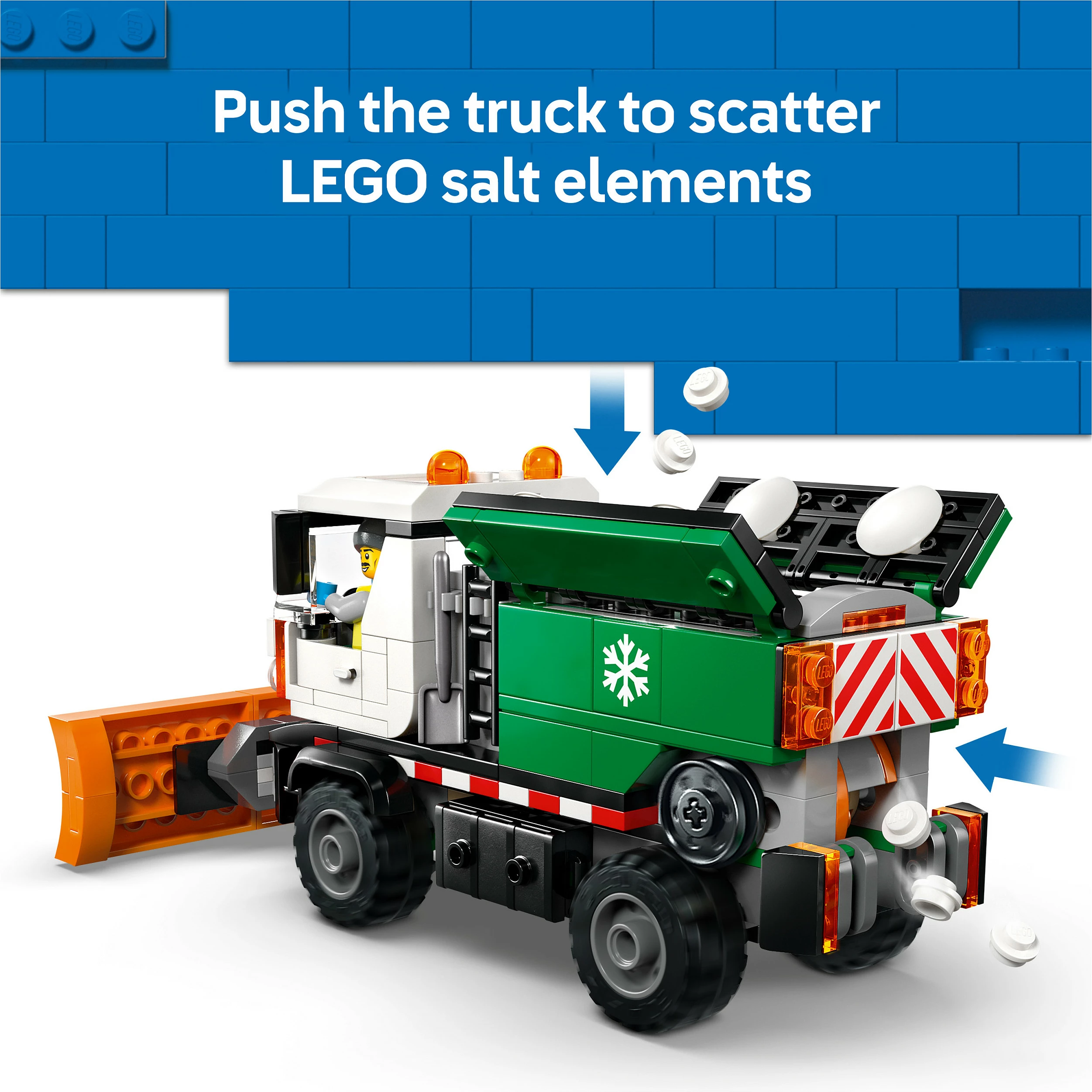 Set ndërtimi LEGO City Snowplough 60490, 263 copë, 6+, shumëngjyrësh