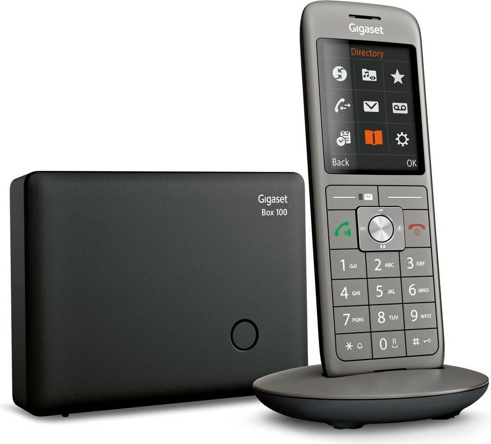 Telefon pa kabllo Gigaset CL660, Analog/DECT, 400 kontakte, altoparlant, anthracite
