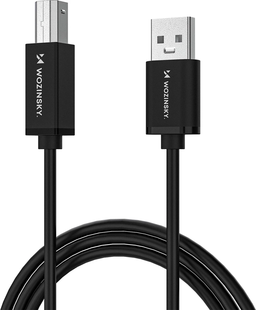 Kabllo USB-B në USB-A, Wozinsky WKDDY4S, 1 m 480 Mb/s, e zezë