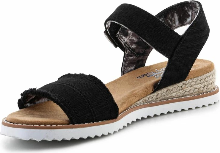Espadrille Skechers për femra, të zeza