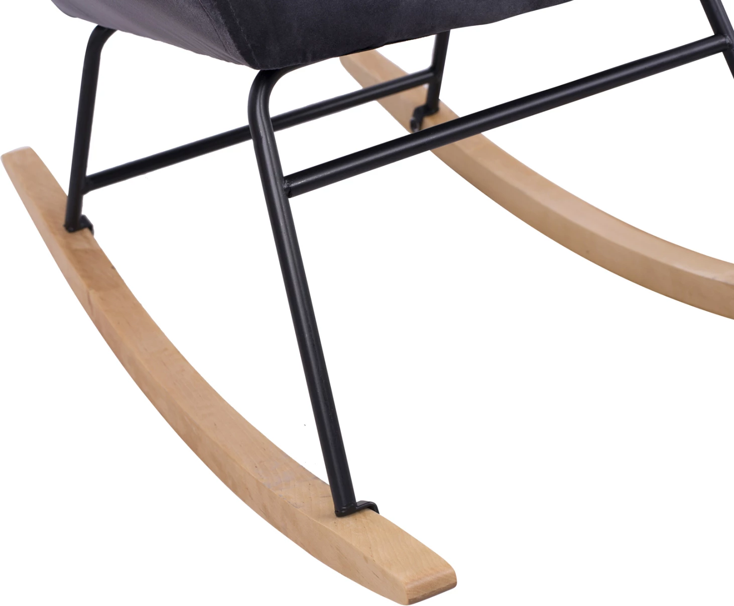 Karrige lëkundëse kadifeje Paulina FH8399.01, gri, 76x86x76cm