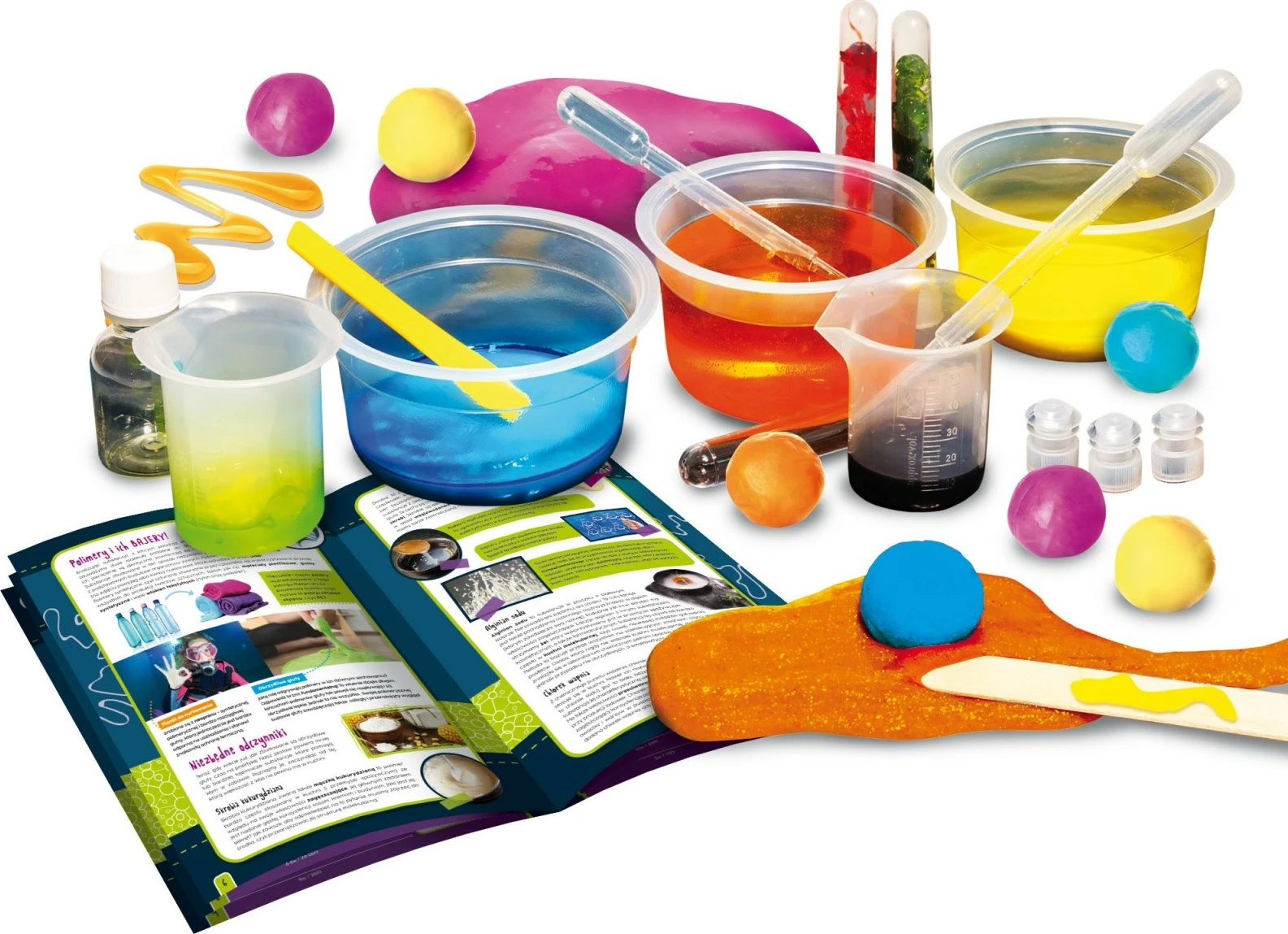 Set shkencor, Lisciani I'm a Genius - Slime Factory 304-PL83916, krijim slime dhe eksperimente, për fëmijë 8+