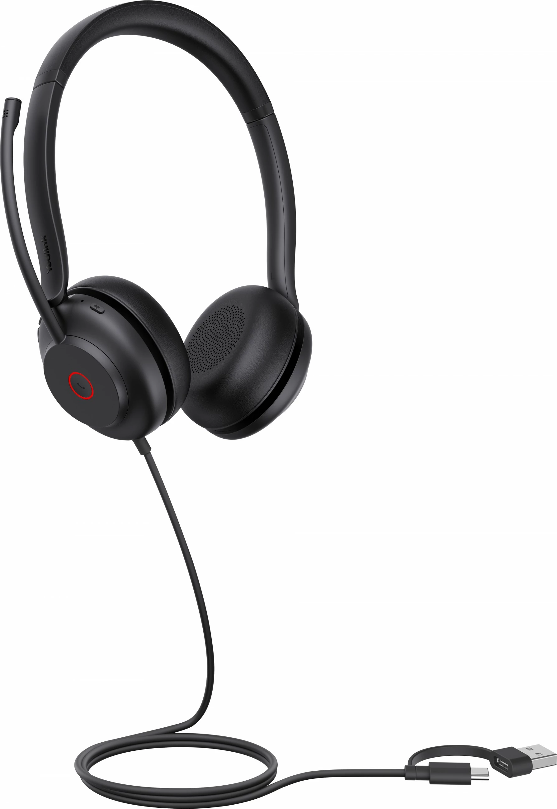 Kufje Yealink UH35 Dual UC, USB-C/USB-A, binaurale, e zezë