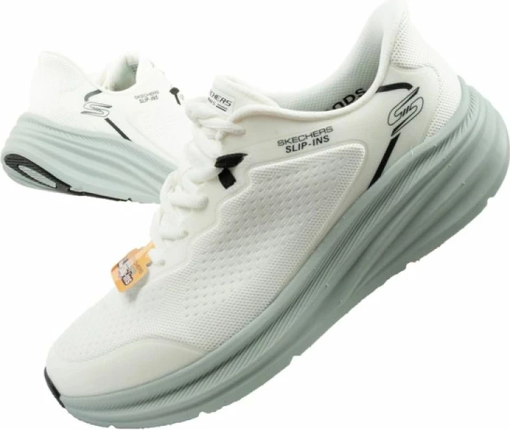 Atlete meshkuj Skechers Bobs Skillz Slip-Ins, të bardha
