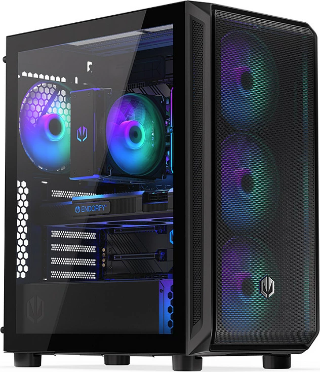 Kasë Endorfy ARX 500 ARGB TG, midi tower, xham i temperuar, e zezë