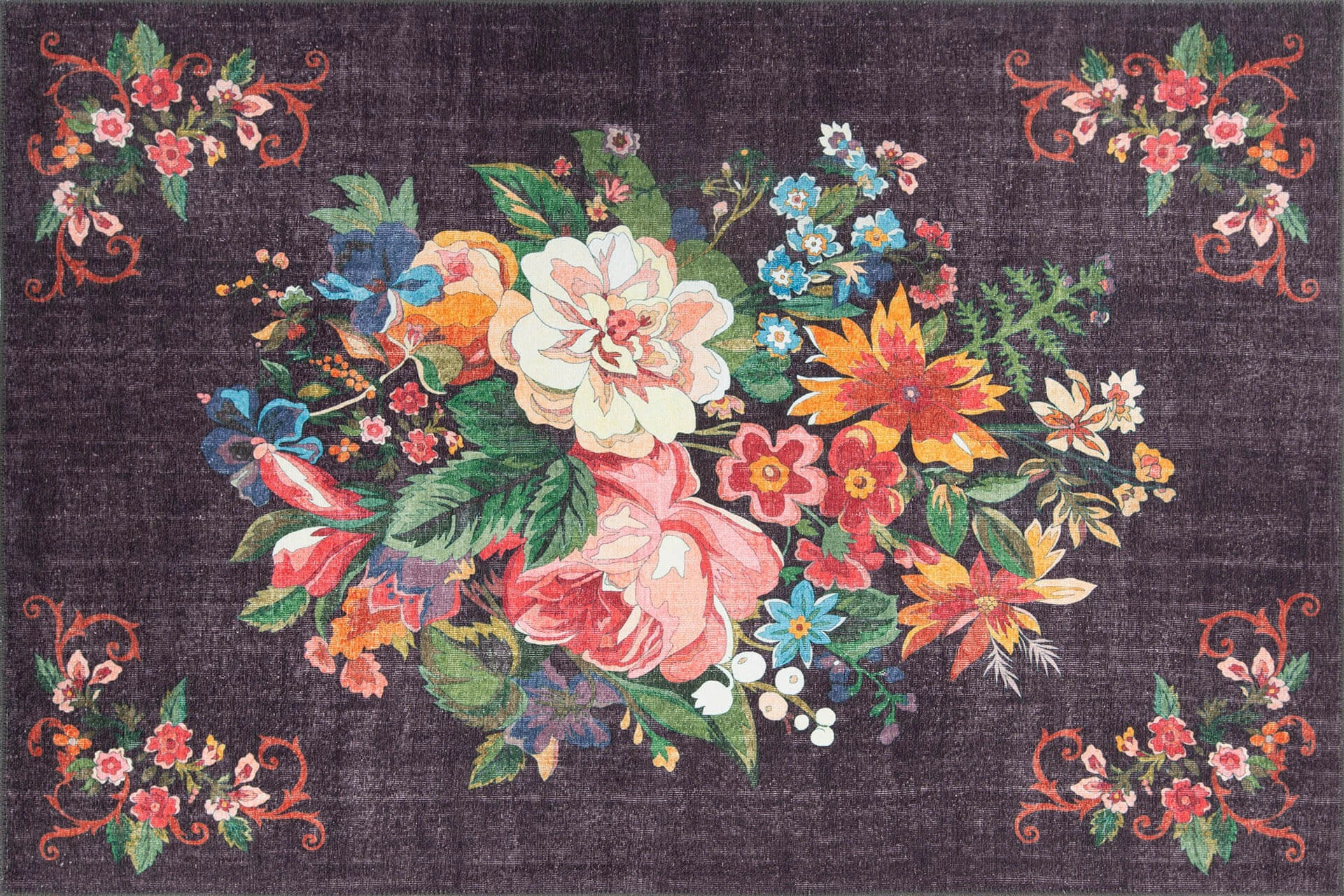 Qilim për korridor, Hypnose Conceptum, Soul Chenille, ngjyrë e zezë, 75x150cm