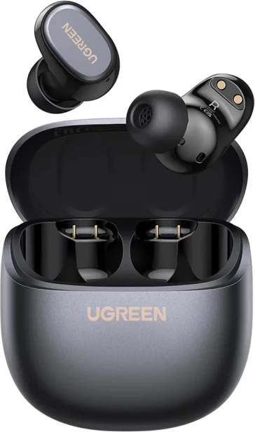 Kufje TWS UGREEN Dots 75628, Bluetooth 6.0, 32h, IPX5, të zeza