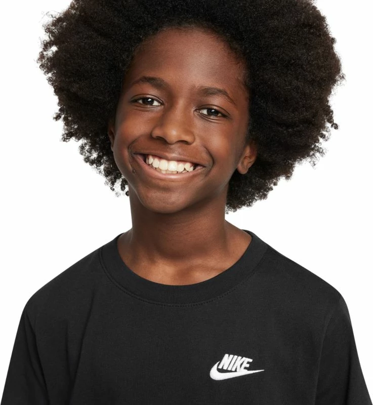 Maicë fëmijësh Nike Sportswear FZ5177 010, e zezë [Madhësia: S]