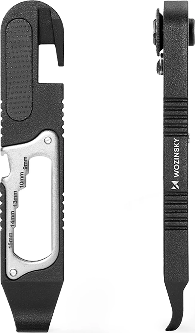 Multitool biçiklete 14-në-1, Wozinsky WZK-L2, çelësa imbus, Torx T25, PH2, leva gome, magnetik, e zezë