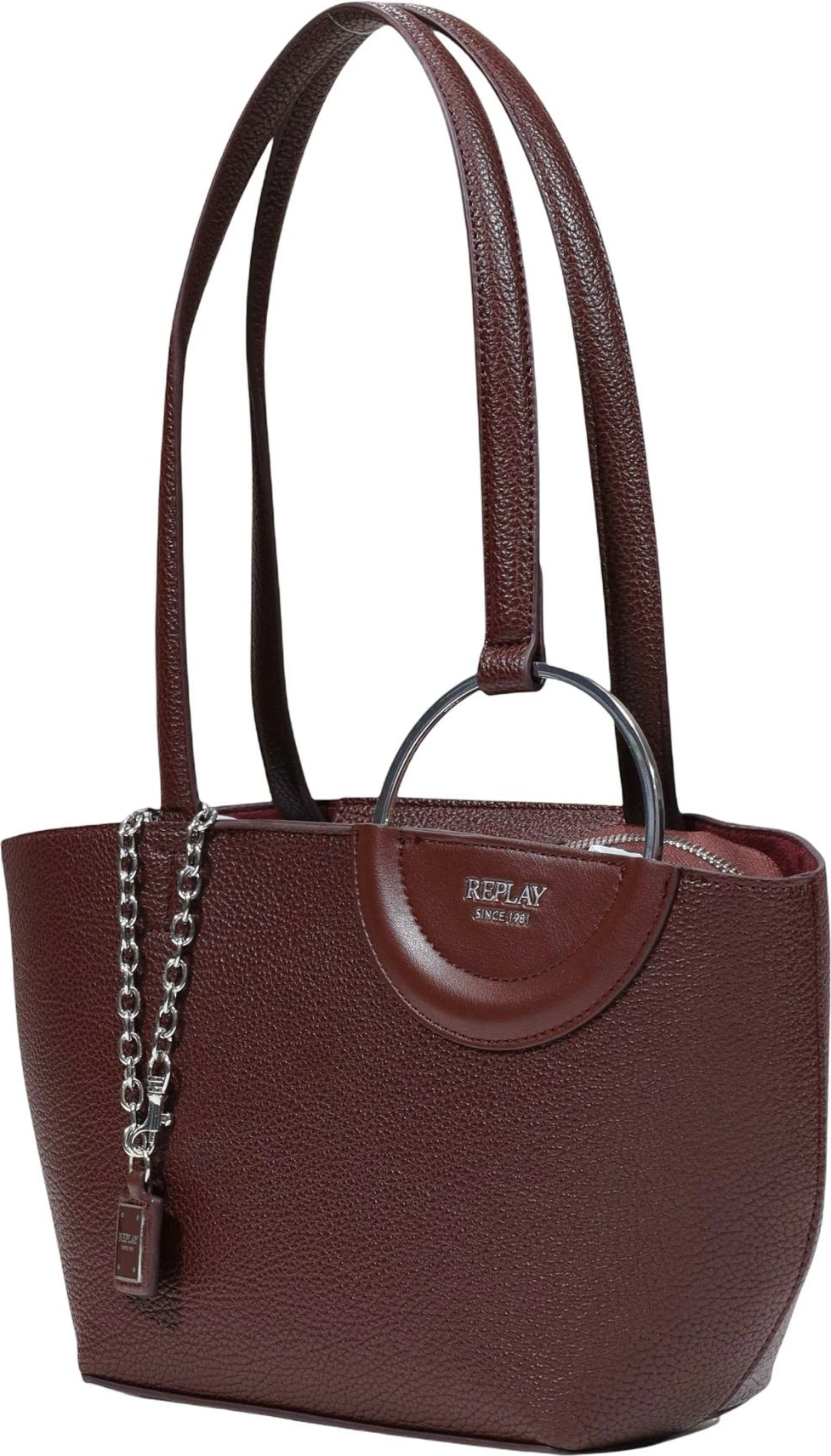 Çantë dore Replay FW01C7.000.A7243S për femra, bordo