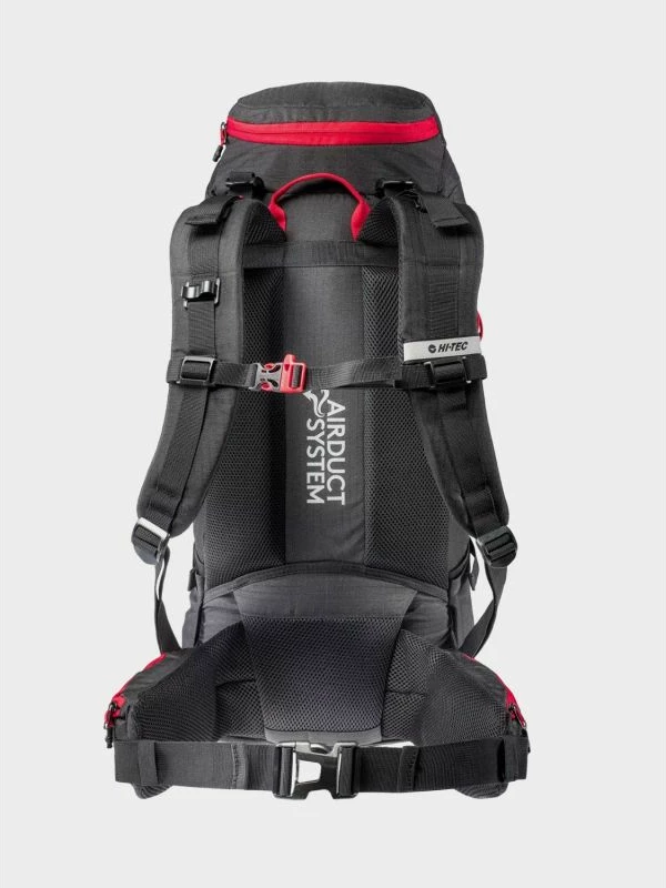 Çantë shpine për hiking Hi-Tec Stone 50, e zezë me të kuqe [Madhësia: Standarde]