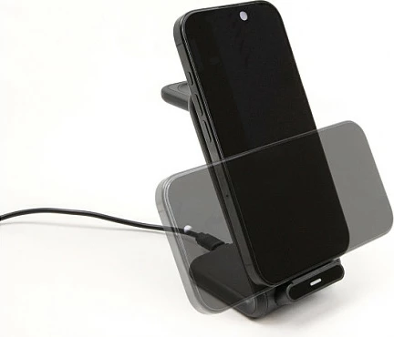 Stacion karikimi wireless DeLOCK 66941, 3-në-1, 15W, USB-C, i zi