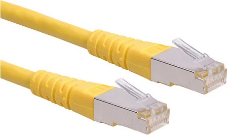 Kabllo rrjeti (patch) ROLINE Cat6 S/FTP, 15m, RJ-45 në RJ-45, e verdhë