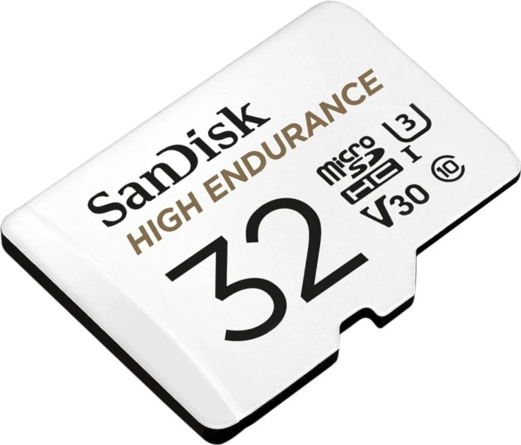 Kartelë microSD SanDisk High Endurance 32GB V30 me Adapter