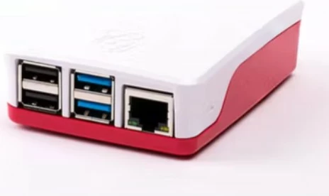 Kasë Raspberry Pi 1876751, Raspberry Pi, e kuqe, e bardhë