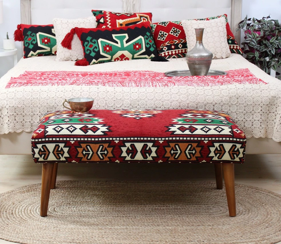 Pouf Atelier del Sofa, Vezir v2, shumëngjyrësh, 91x42x46cm