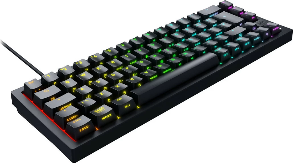 Tastierë Cherry K5V2, mekanike, RGB LED, 65%, e zezë