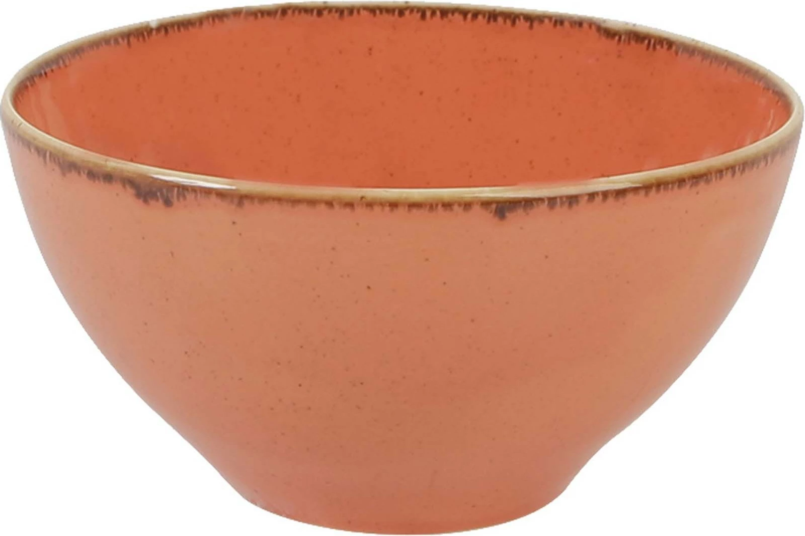 Tas porcelani Porland Seasons Amber 550 ml, Ø140 mm, portokalli, set 6 copë