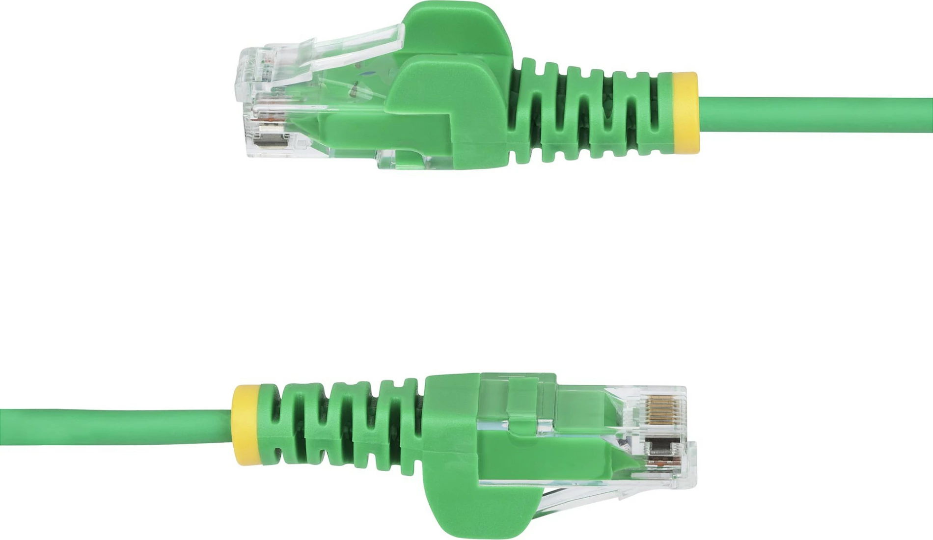 Kabllo Ethernet Cat6 StarTech Slim 0.5m RJ45, PoE 100W, UTP, LSZH, jeshile