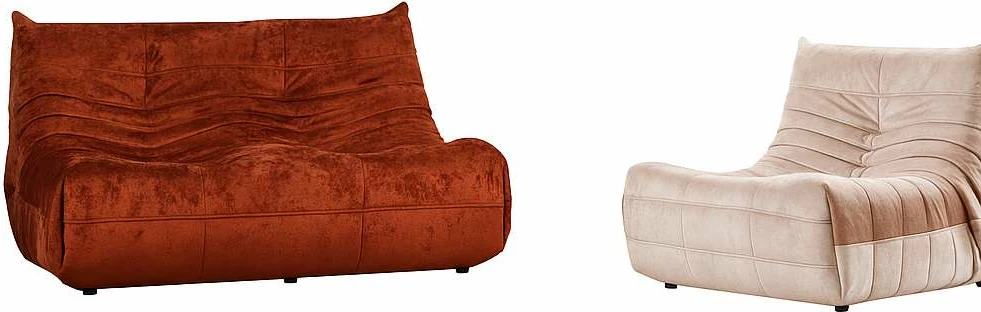 Divan dy ulëshe, ngjyrë e kuqe, Atelier del Sofa, Bocek