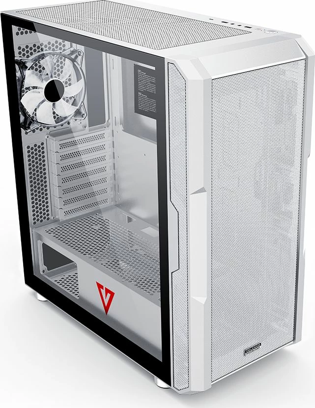 Kasë Modecom Volcano Amirani ARGB AT-AMIRANI-PG-20-000000-0002, Midi Tower ATX, USB-C, ARGB, e bardhë