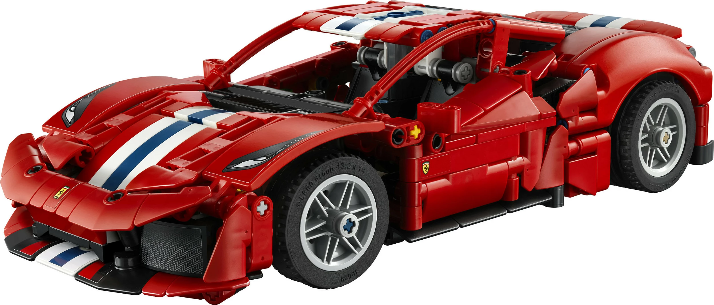 Set ndërtimi LEGO Technic Ferrari 488 Pista 42235, 882 copë, i kuq