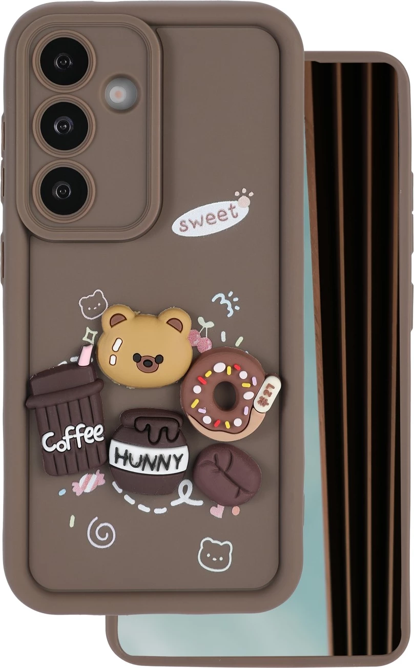 Mbështjellës ONASI Coffee Time 24238 për Samsung Galaxy A36, TPU 3D, kafe