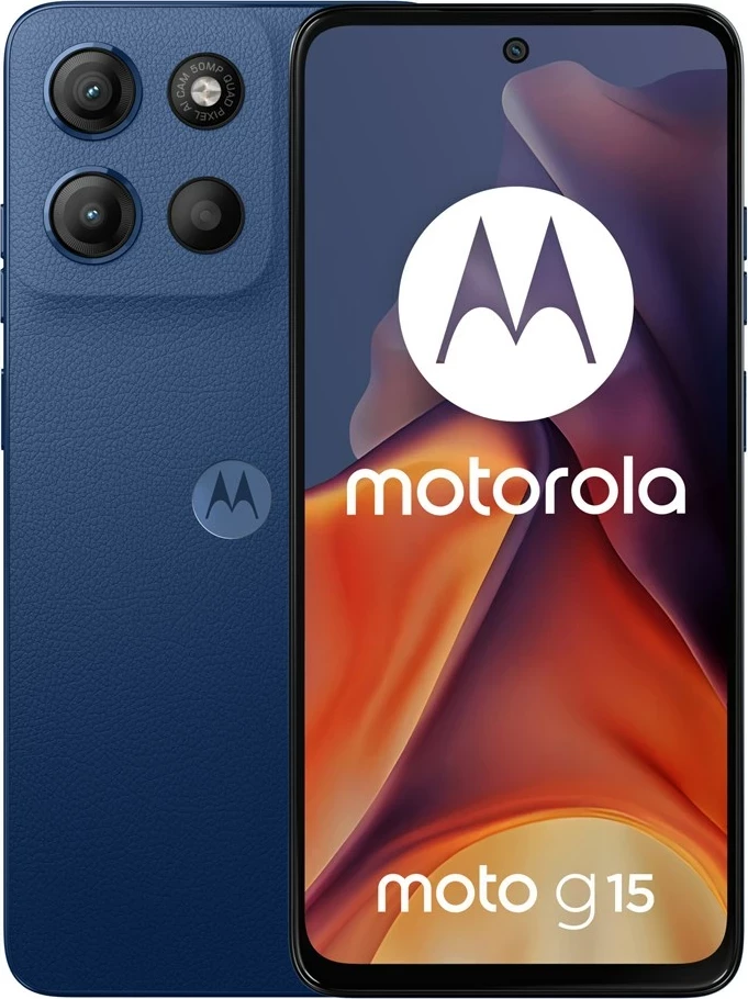 Celular Motorola moto g15, 6.72", 8 GB RAM, 128 GB, Navy