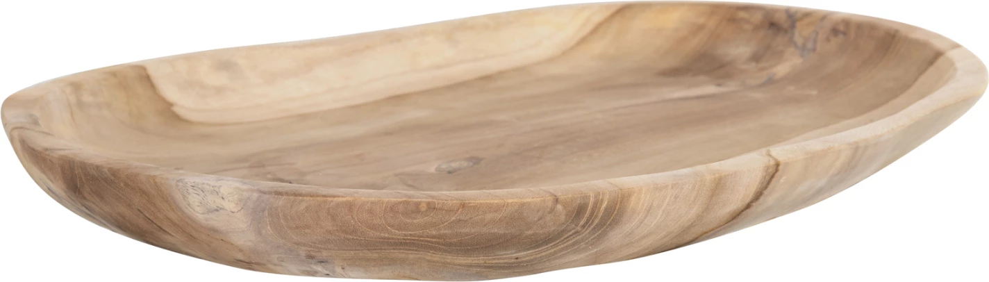 Dekor Tavoline FH4293, tepsi ovale, dru tik i ricikluar, 45x35x4H cm