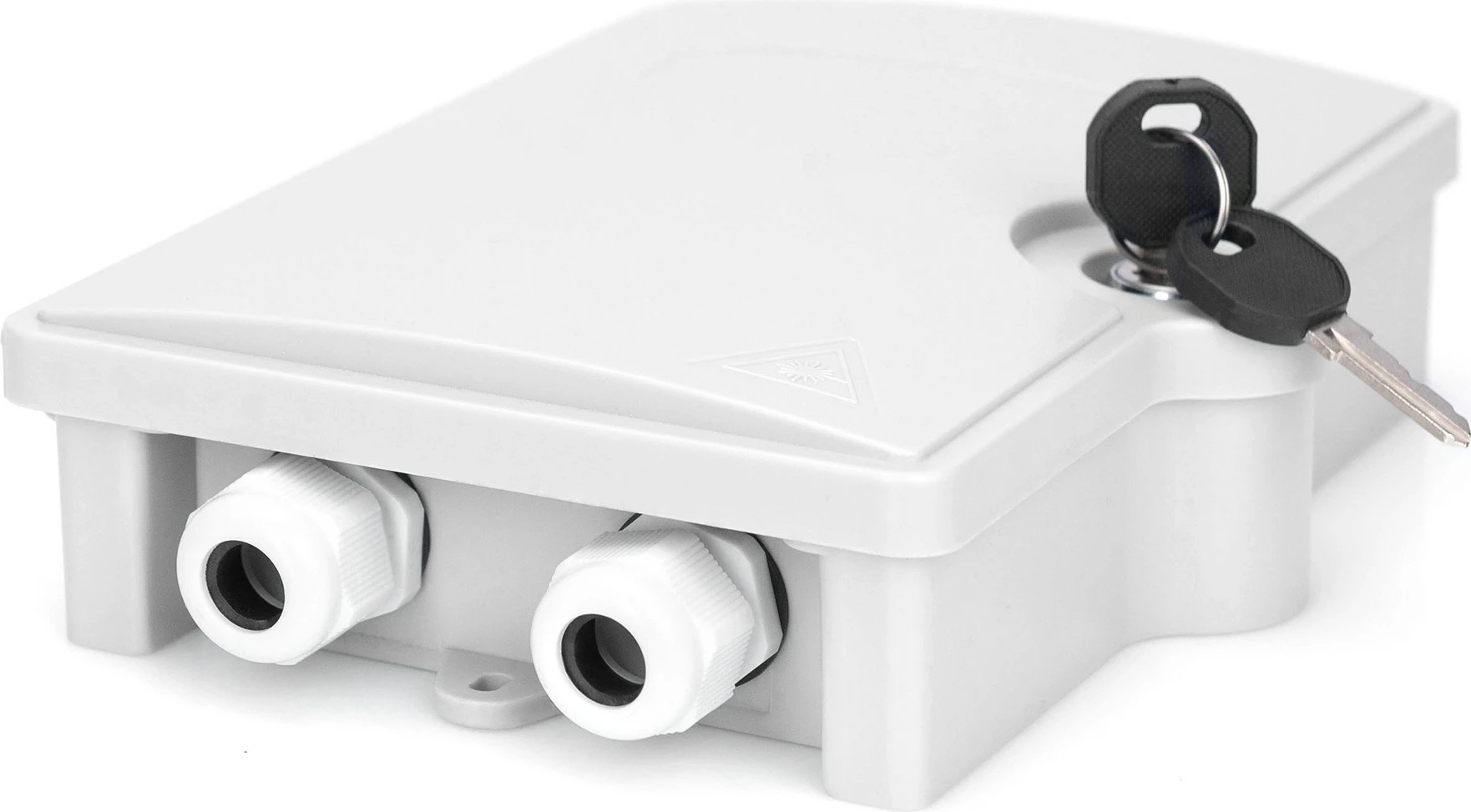 Kutia shpërndarëse FTTH Digitus, 2 porta SC/LC, IP65, 215x150x50mm, hiri