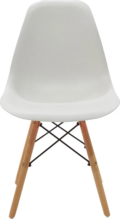 Set tavoline me karrige Elijah-Julita, 3 pjesë, ngjyrë e bardhë, këmbë druri natyrale, Φ60x74cm