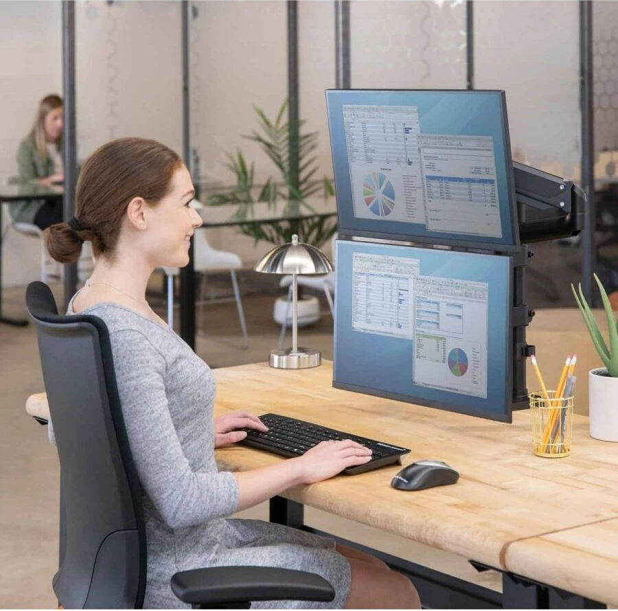 Mbajtëse me krah për monitor Fellowes Ergonomics, 32", e zezë