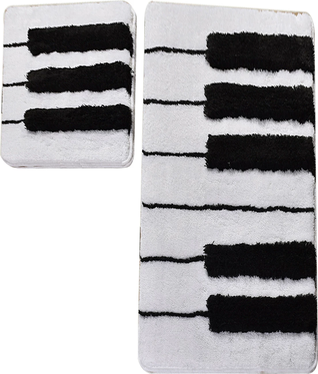 Set tapetash akrilike për banjo, dizajn piano, 2 copë, Mijolnir