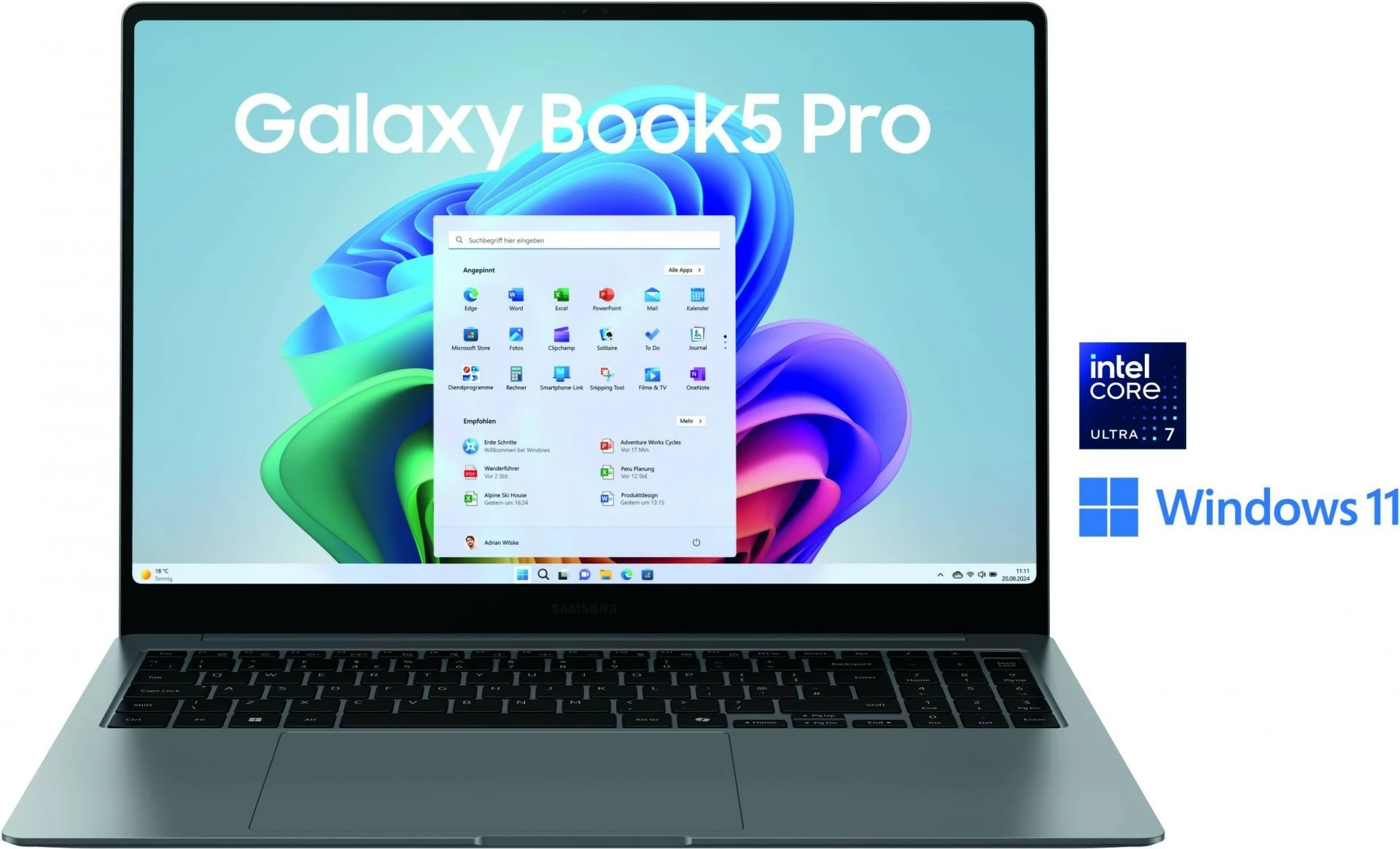 Laptop Samsung Galaxy Book5 Pro CU7 258V/32GB/512 GB SSD/W11Pro gri