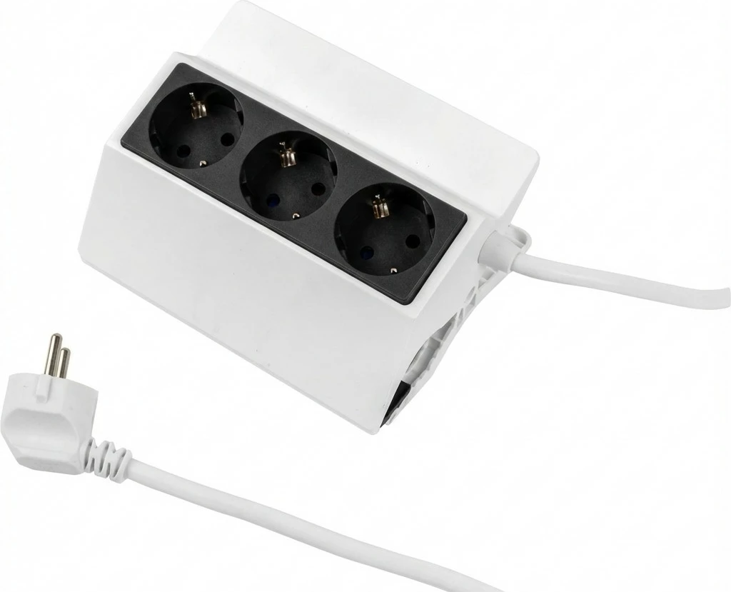 Zgjatues prizash Bachmann SELLY, 3x Schuko, 1.5m, 3600W, i bardhë