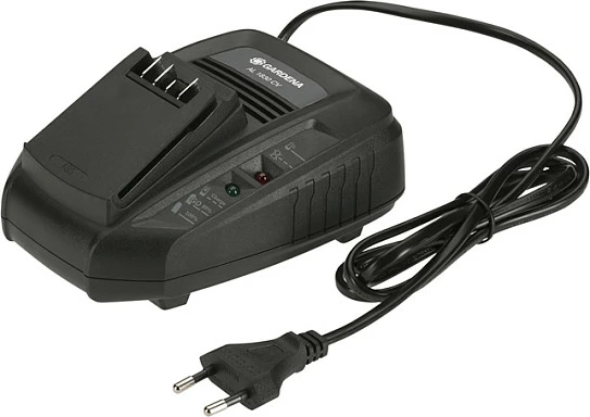 Set bateri e karikues Gardena P4A 2x PBA 18V/45, 2.5Ah, Li-Ion, e zezë/portokalli