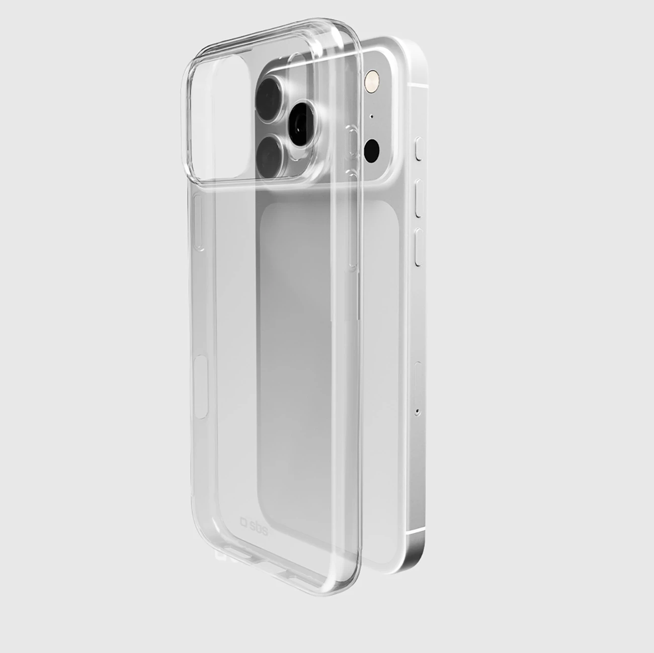 Mbështjellës telefoni SBS Skinny Cover për iPhone 17 Pro, TPU, transparent