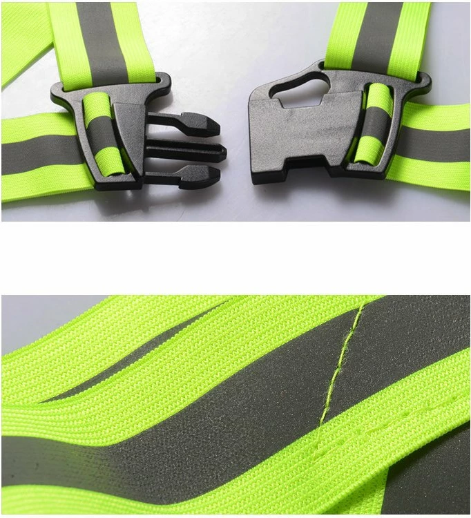 jelek reflektues i rregullueshëm Hurtel, madhësi universale, shirita 40 mm, kapëse snap, i elastik, e zezë