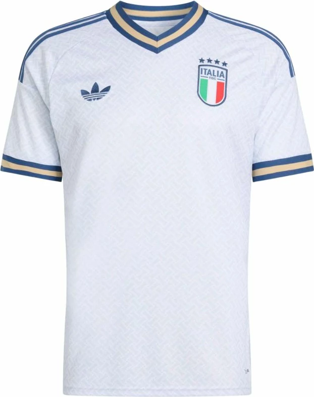 Fanellë futbolli meshkuj adidas Italy 26, e bardhë dhe kaltër KC8704