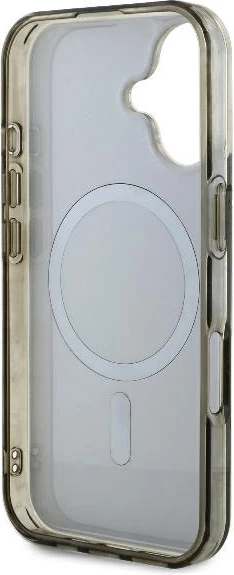 Mbështjellës Guess IML 4G Background MagSafe për iPhone 16, Kafe
