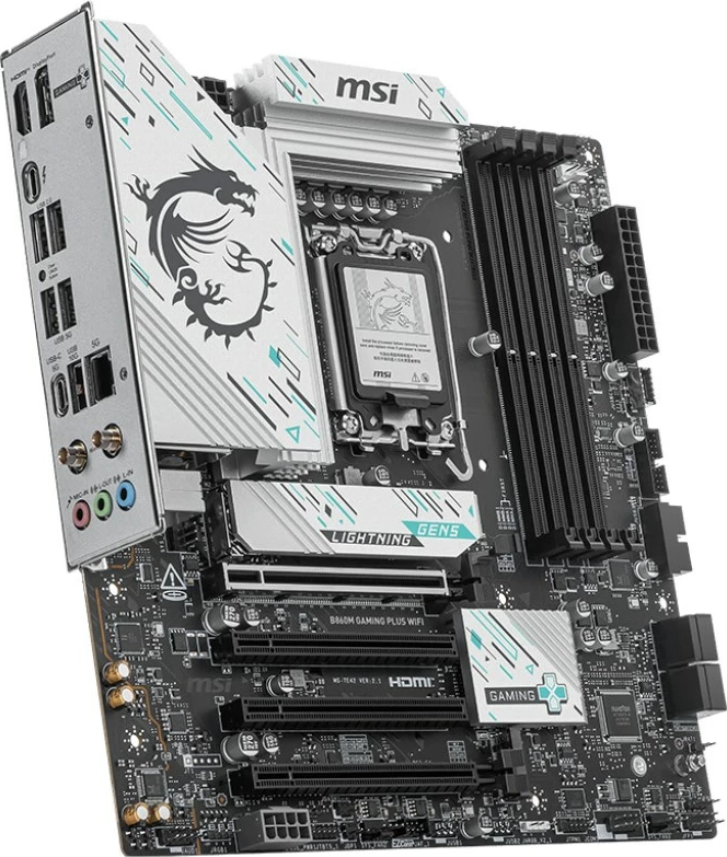Pllakë amë MSI B860M GAMING PLUS WIFI, Intel B860, LGA 1851, micro ATX, E zezë