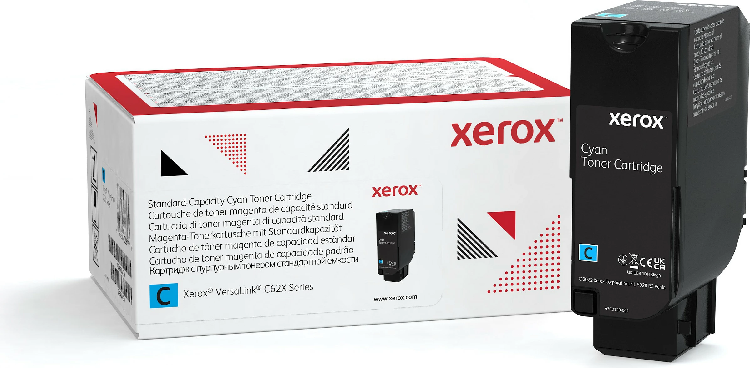 Toner Xerox Genuine 006R04617, Standard Yield 6000 faqe, për VersaLink C620/C625, Cyan