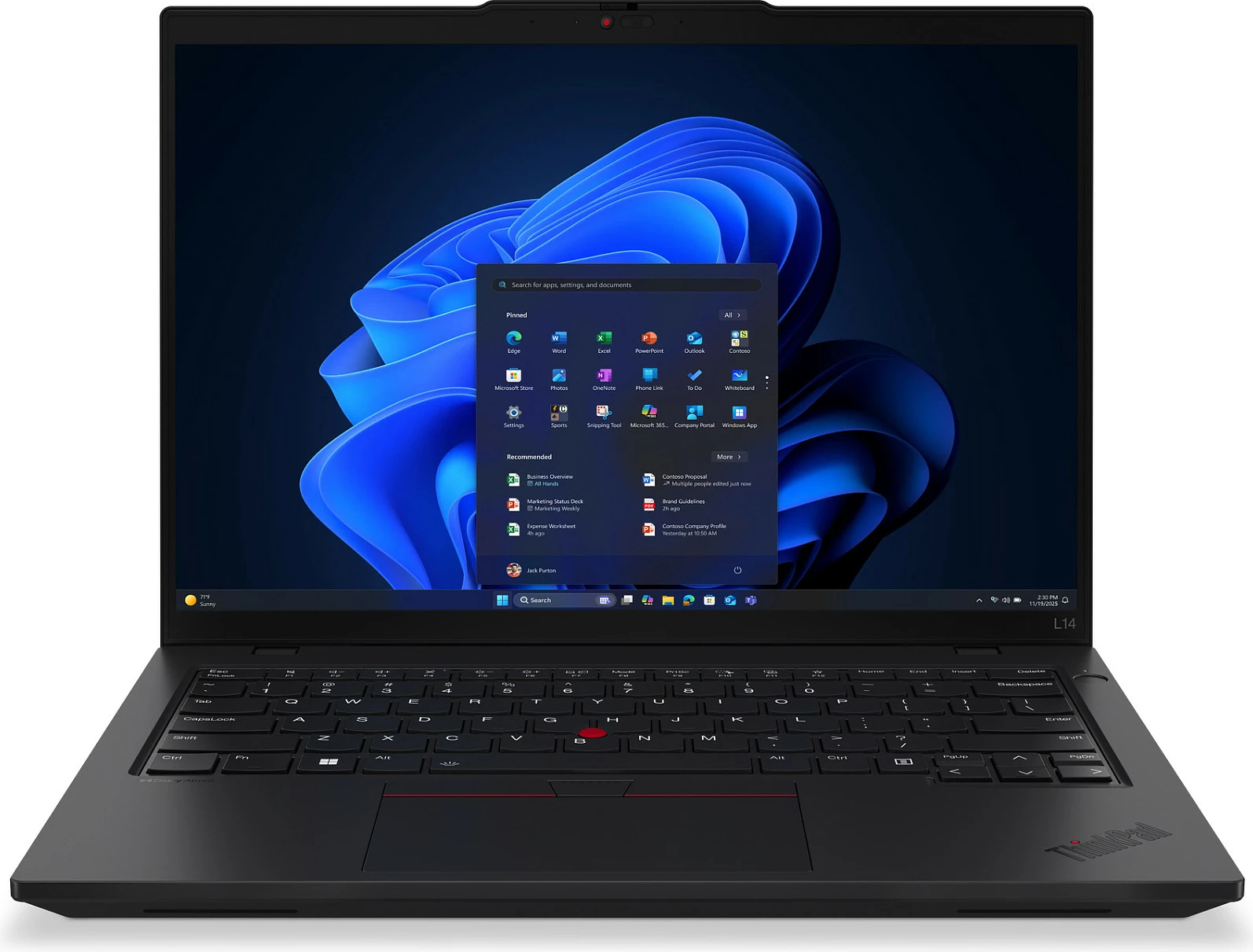 Laptop Lenovo ThinkPad L14 G6, Core Ultra 5 225U, 16GB RAM, 512GB SSD, 14" WUXGA, Windows 11 Pro