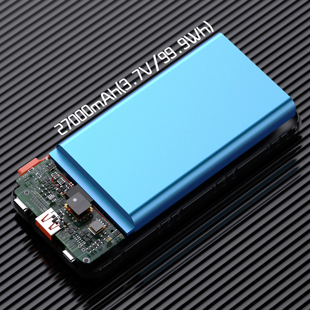 Powerbank Dudao K15Max 30000mAh PD 22.5W me kabllo të integrume USB-C dhe Lightning, bardhë