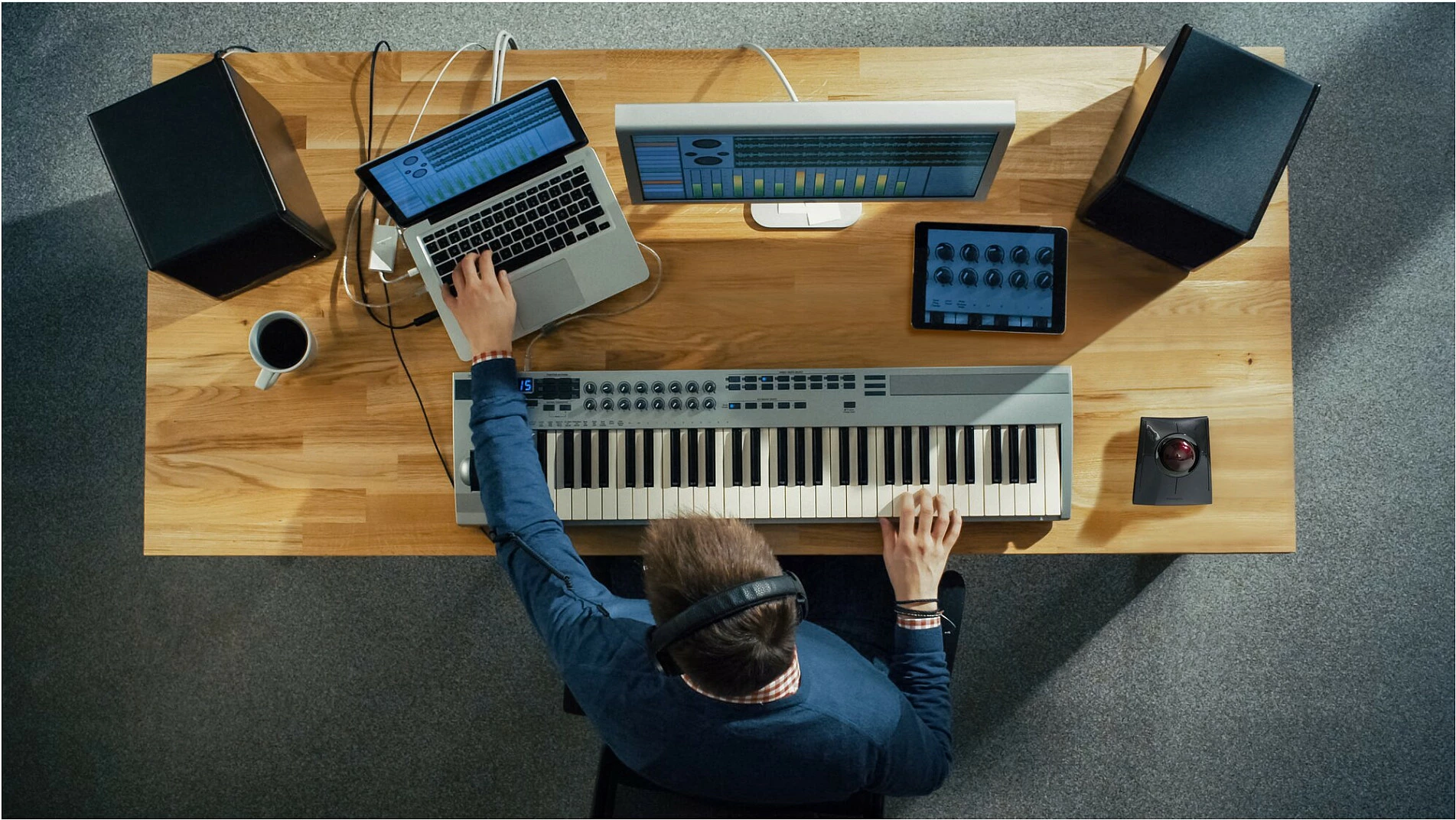 Trackball Kensington SlimBlade Pro, wireless + Bluetooth + USB, 1600 DPI, i zi