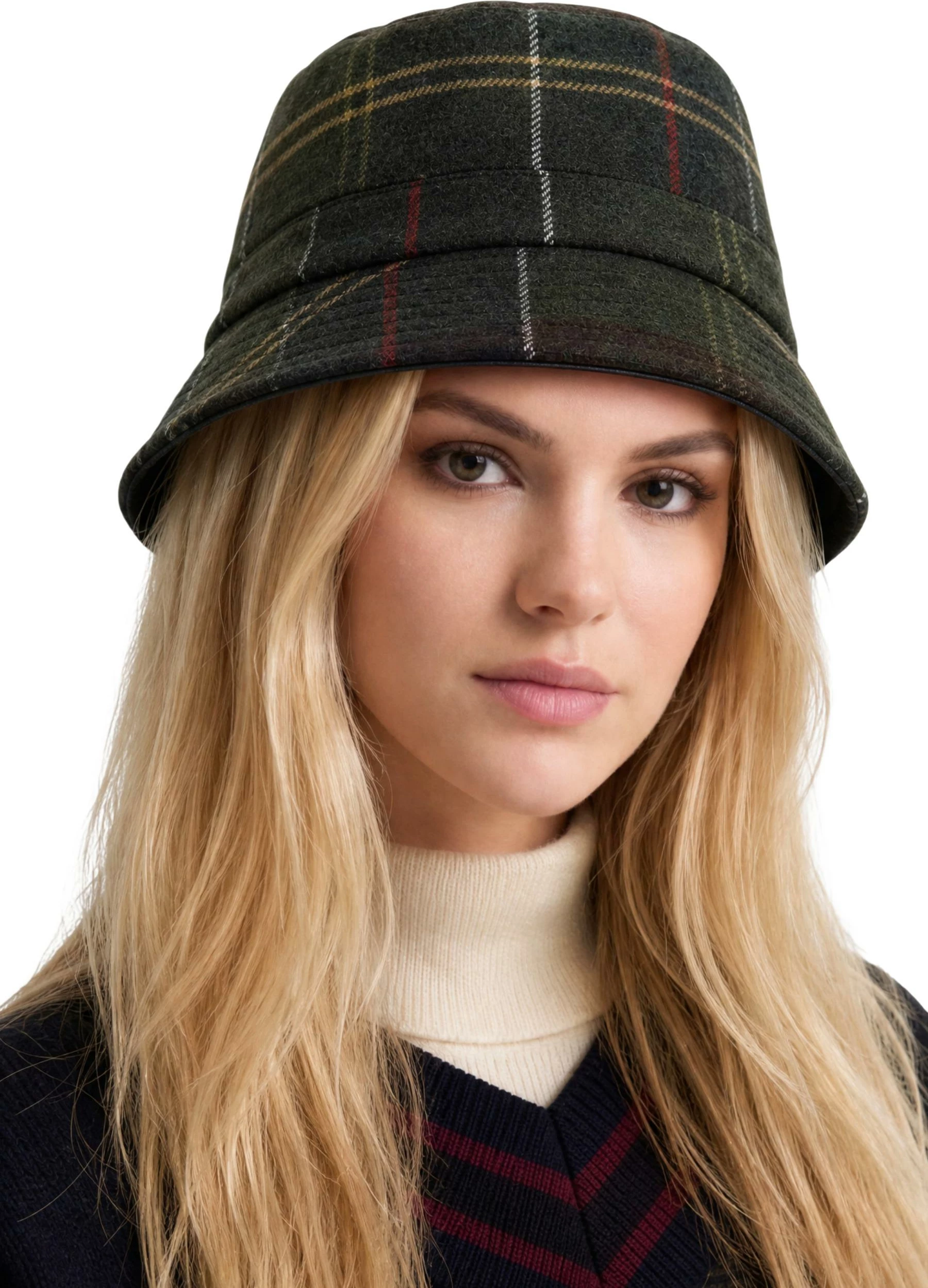 Kapelë bucket Barbour Heidi Tartan Sports Hat 262MLHA0478 për femra, e gjelbër [Madhësia: S]