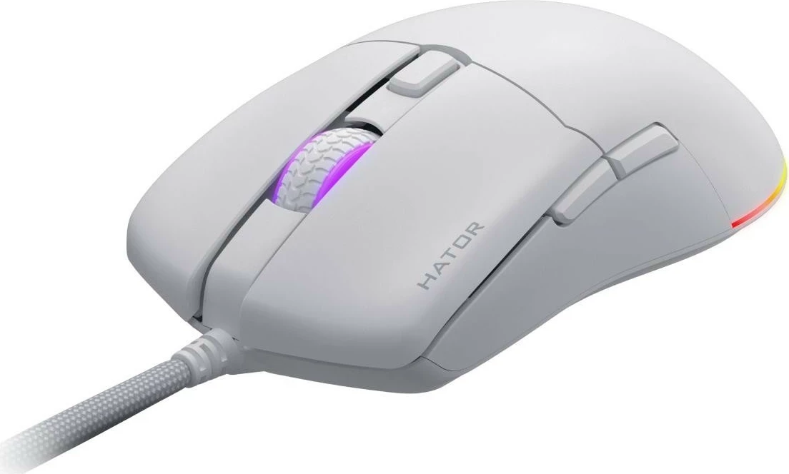 Maus Hator Pulsar 3 Hatcher, RGB, me kabllo, i bardhë