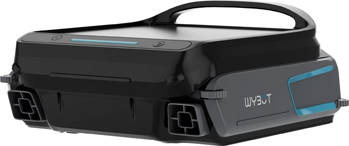 robot pastrues pishine Wybot F1, pa kabllo, solar 33W, rezervuar 7L, filtër 180µm, 5200mAh, zi/jeshil, set 4 copë