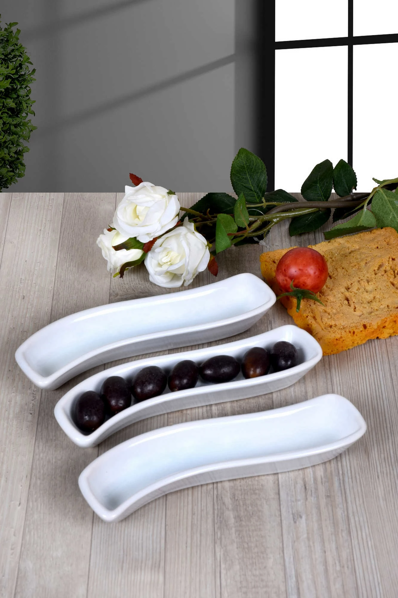 Set pjatash qeramike (3 copë), Hermia Concept, ST612003F004A0000000AF1100